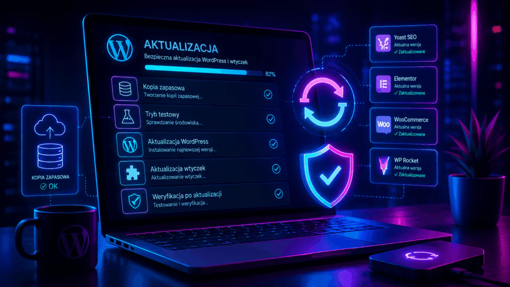 Aktualizacja WordPress i wtyczek — jak robić to bezpiecznie